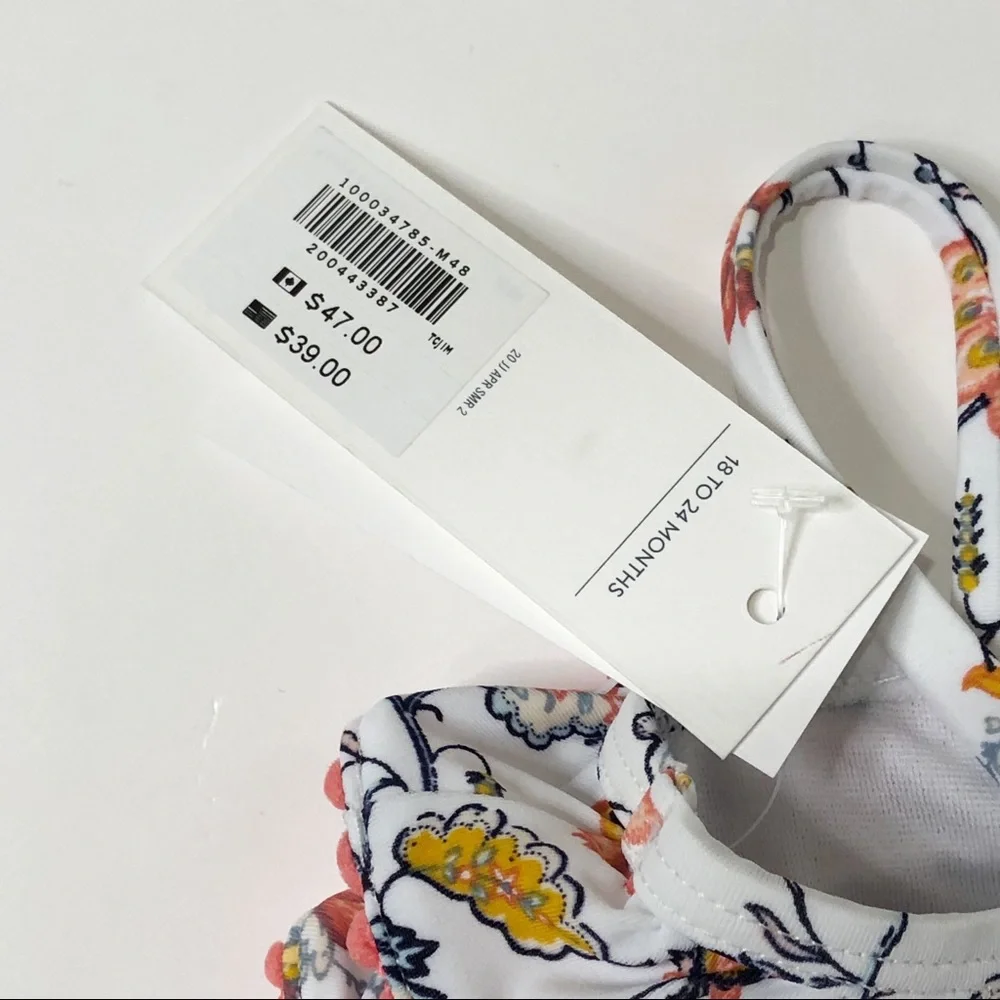 Janie & Jack Toddler Girl Swimsuit - Picture 6 of 7